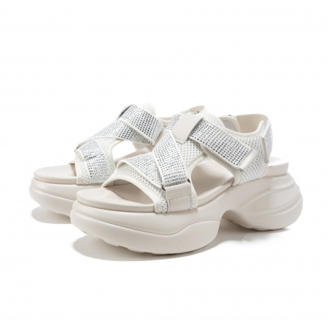 ADELIA SANDALS SILVER-RUBY